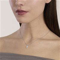 Collana Mabina in Argento Diamante Lab Grown 0.39 Ct 553914 - 553914